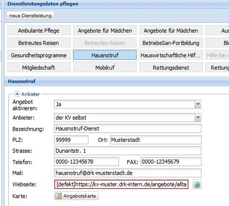 Automatisierte Linkprüfung der Webseiten