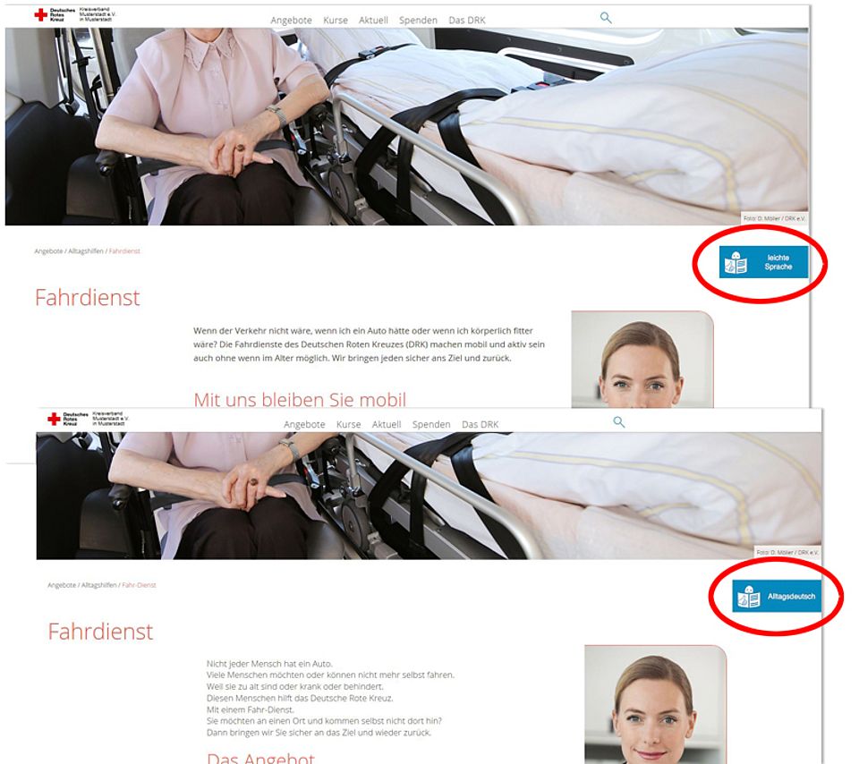 Barriere Frieheit mit leichter Sprache