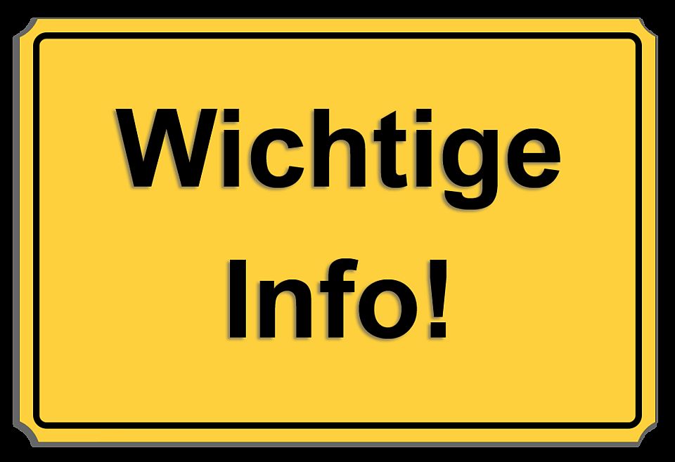 Wichtiger Hinweis zum Support! 