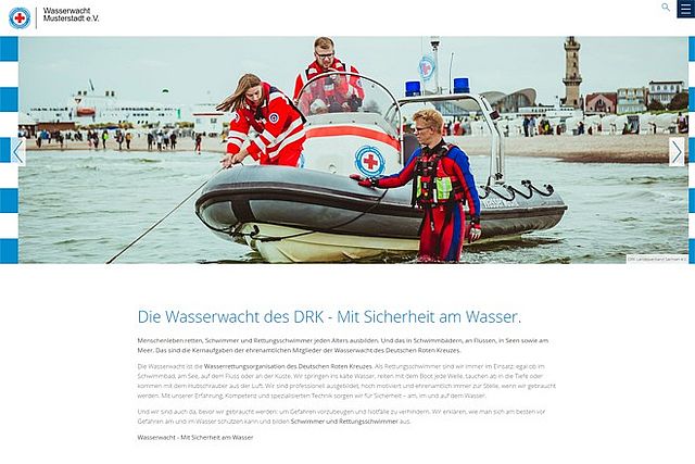 Musterseiten für Wasserwacht