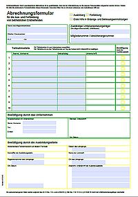 Überarbeitetes Abrechnungsformular