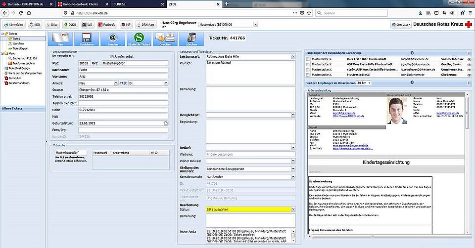 Die DRK-Beratungszentren können ab heute das neue ZLO verwenden
