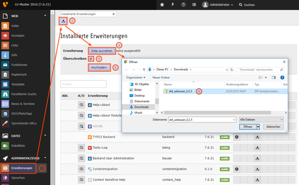 DRK-Adressen Update für Landesverbände