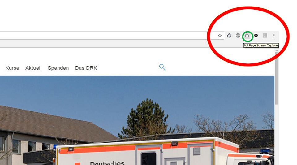 Webseite im Chrome speichern 