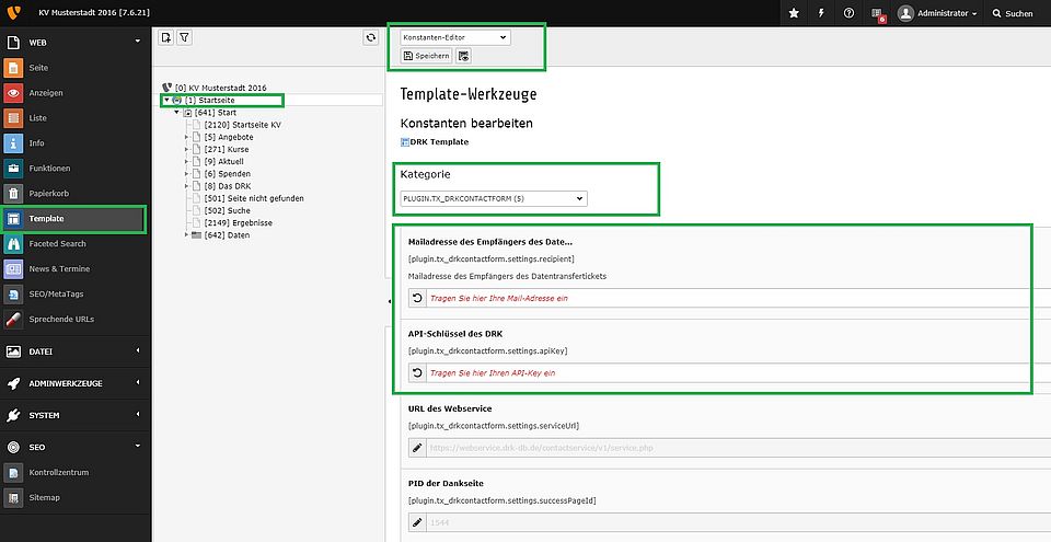 API-Key und Mail-Adresse unter Konstanten eintragen.
